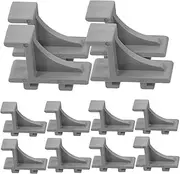 FUNNETOYU 12pcs Refrigerator Shelf Clips Freezer Shelf Holding Clips Fridge and Freezer Parts for Easy Installation and Reliable Support Coolers and Refrigerators