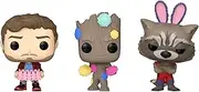 Funko Guardians of The Galaxy Star-Lord, Groot, & Rocket Carrot Pocket Pop Vinyl Action Figure (3 Pieces Set)