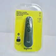 Logitech - R500s Presenter Bluetooth and USB Remote Control - Graphite - NIB
