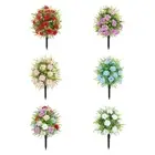 Artificial Flower Cemetery Flower with Ground Spikes Houseplant Memorial Flower