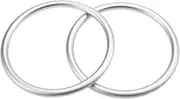 Baby Sling Rings,Baby Cotton Wrap Ring,Infant Breathable Slings Carrier Strap Rings Aluminum Wrap Rings Accessory for Infants Toddlers Newborn Kids Children Silver