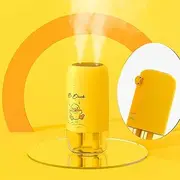 JISULIFE Small Humidifier, 500 ml Portable Travel Humidifier, 3600 mAh Battery Operated Humidifier for Car Desk Home Office, Auto Shut-Off, 2 Spray Ports, Whisper Quiet - B.Duck