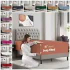 Hotel Luxury Single Fitted Sheet Only Extra Soft & Wrinkle Free Fitted Sheets