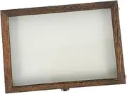 1Set Wooden Insect Display Case with Clear Lid Vintage Bug Collection Box for Specimens Butterflies Dried Flowers Wall Mountable Space Saving Design