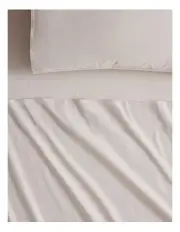[Sheridan] Bayley Washed Percale Sheet Set in Pebble