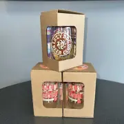 SET OF 3-Lazy Dog Beer Club 16oz Pint Glass New in Box Releases (2) 22 & (1) 24