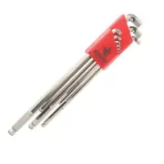 Bondhus 16799 9 Piece Stubby Ball End Tip Hex Key L-Wrench Set with BriteGuard