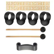 1 Set Useful Finger Cover Tongue Drum Drumstick Finger Pick Mallet Note Stickers