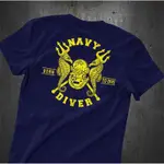 KATUN TACTICAL NAVY DIVER T 恤軍事高級設計優質|陸軍 T 恤警察 T 恤|棉|警察發行 T