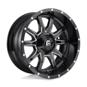 Fuel 1PC D627 Vandal 20x9 5x114.3/5x127 1mm Gloss Black Milled Wheel
