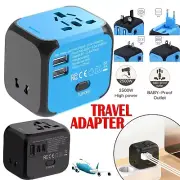 Smart Universal International Travel ChargeAdapter USB LED power indicator Plug