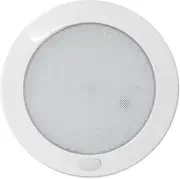 Dream Lighting 12v Panel LED Ceiling Light with Night Visible Switch Warm White 5 inch RV Caravan Motorhome Campervan SUV Boat interior Down Roof Dome Lighting Surface Mounted White Shell