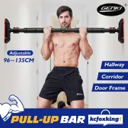 GENKI Door Pull Up Bar Push Up Home Chin Up Workout Adjustable Horizontal Bar