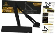 Door Closer Commercial Heavy Duty, Indoor/Outdoor Automatic Door Closer Black