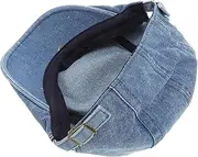 [GAROZATION] Classic Denim Newsboy Cap Adjustable Duckbill Beret Hat Unisex Fashion Hat Comfortable Men's Women's