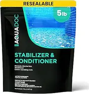 MAV AquaDoc Pool Stabilizer and Conditioner - 5lb - Cyanuric Acid Stabilizer for Swimming Pools - Pool Chemicals Made in The USA