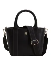 [Tommy Hilfiger] Logo Tape Crossbody Tote Bag in Black
