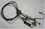 Dyrberg Kern Leather Necklace Vitasta Ss/Black Burnished