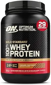 Optimum Nutrition New Flavor Gold Standard 100% Whey Protein Powder, Caramel Macchiato, 2 Pound (Pack of 1) (Packaging May Vary)