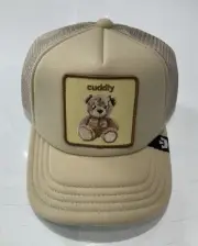 YOUTH SIZE Goorin Bros The Farm Cuddly Bear Khaki Trucker Hat - New With Tag