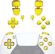 eXtremeRate Replacement Buttons Set for PS5 Controller BDM-030, DIY Replacement Knobs D-Pad L1L2 R1R2 Trigger Buttons Option/Share Button Action Buttons Replacement Part Accessories for PS5 Controller