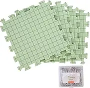 4PCS Blocking Mats for Knitting & Crochet Projects, 0.75in Extra Thick Foam Crochet Blocking Board with 100 T-Pins, Grid Blocking Board, Reusable Foam Crochet Accessories for Knitting Lover