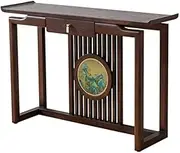 Console Table Chinese Style Hallway Entrance Table Behind Couch for Living Room Entryway(Large)