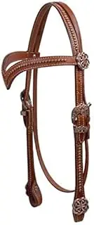 Showman V-Style Browband Headstall w/Celtic Knot Conchos and Hardware! New Horse TACK!