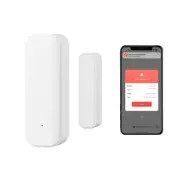1-Pack Tuya Smart WiFi Door Sensor,2.4GHz WiFi Smart Window and Door Sensor A...