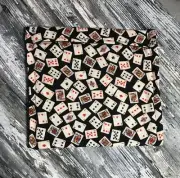 Small Playing Cards Scattered Allover on Black Baked Potato Corn Microwave Bag