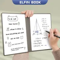 在飛比找蝦皮購物優惠-Elfin BOOK 可擦 A5 可重複使用白板筆記本包括掃