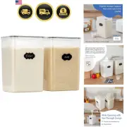 Food Storage Containers Airtight Leakproof Set of 2 9.5L Spacious Pantry Cani...