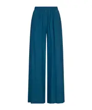 Elastic waist casual pants L,M TURQUOISE