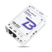 GAZ-J22 Dual-CH Stereo 48V Phantom Power Supply Active Connection Audio DI Box