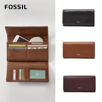 在飛比找momo購物網優惠-【FOSSIL 官方旗艦館】Logan 三折真皮拉鍊RFID