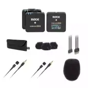 Rode Wireless GO II (Pair) with 2x Rode Lavalier II and Rode WS-LAV