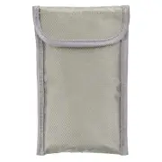 Faraday Bags, 6.5" Signal Blocking Privacy Protection Wallet, Silver -grey