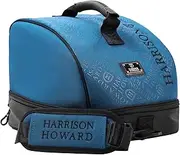 [Harrison Howard] Premium Helmet Storage Case Sturdy 600D Fabric Equestrian Helmet Bag Travel Gear for Horse Riders Blue