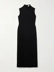 [Veronica de Piante] Veronica de Piante - Leah Crepe Midi Dress - Black - IT38 IT 38 Black