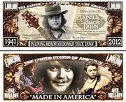 Donald Duck Dunn Musician Bassist Songwriter Commemorative Novelty Million Bill with Semi Rigid Protector