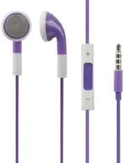 Air Smart Headphones Bluetooth Earphone Double Color 3.5mm Stereo Earphone with Volume Control and Mic, for IPad, iPhone, Galaxy, Huawei, Xiaomi, LG, HTC and Other Smart Phones(Red) (Color : Purple)