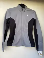 NWT $ 129 Spyder Knit Sweater Zip Up Fleece Jacket Small S