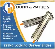 52" Heavy Duty Locking Drawer Slides Fridge Runners 500lb 227kg 1321mm