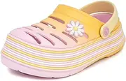 [NAUTICA] Kid's Girls Clogs Slip On Platform Slides Garden Shoes Water Sandals Beach Slipper for Children Indoor Outdoor