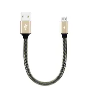 5PCS 3A Micro USB Braided Fast Charging Data Cable 28cm For Xiaomi Redmi Note 5 S7 Edge S6 GOLD COLOR