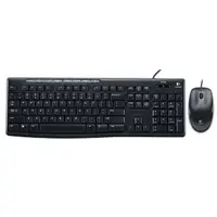 在飛比找momo購物網優惠-【Logitech 羅技】MK200 USB有線鍵盤滑鼠組(