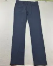 Hugo Boss Delaware Pants Mens 32X34 Blue Flat Front Slim Fit Straight Leg NWT