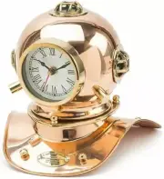 8" Maritime Table Clock Nautical Collectible Handmade Desk Clock For Decor
