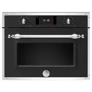 Bertazzoni 45cm Heritage Series Built-In Combi-Microwave Oven - Matte Black