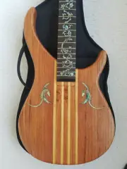 Bass Wood Guitar Project Body and Neck - Pearl Inlay Fretboard, Bag DIY